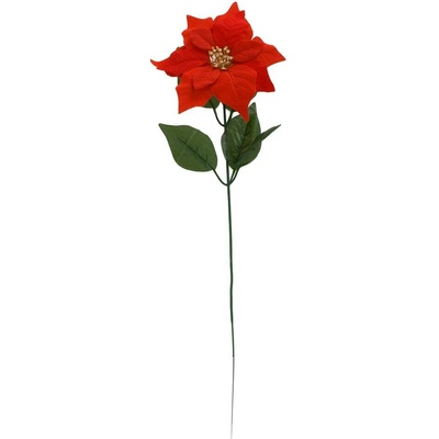 KS POINSETIA ČERVENÁ, ZELEŇ 50CM