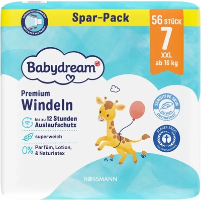 Babydream Premium XXL 16+ kg 7 56 ks