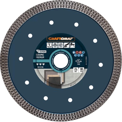 Craftomat Rezný kotúč diamantový 180 x 1 x 22,23 mm 6680011