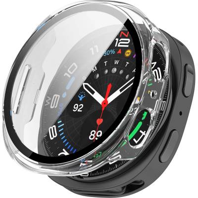 Techsuit Протектор за Samsung Galaxy Watch8 44mm - Defense360 Pro + Скрийн протектор - Прозрачен