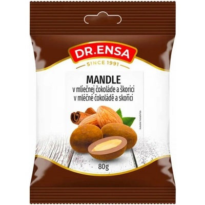Dr. Ensa Mandle v mliečnej čokoláde a škorici 80 g