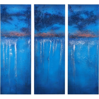 Obraz Dalmart ručně malovaná abstrakce 90x90cm třídílný