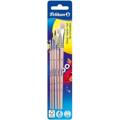 Sada štetcov Pelikan guľaté Starter-Set 5 ks blister