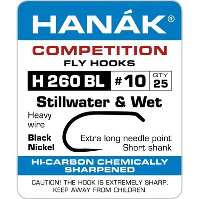 Hanák Competition Muškařský háček mokré mušky vel.12 25 ks