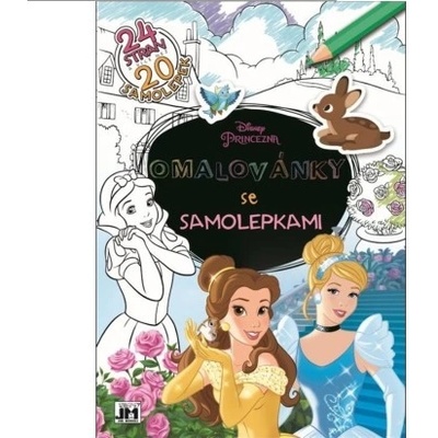 Omalovánky se samolepkami Princezny