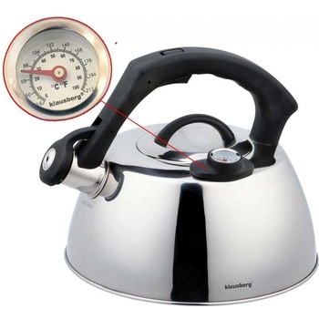 Klausberg KB-7370 Свистящ Inox чайник, 3L (KB-7370)