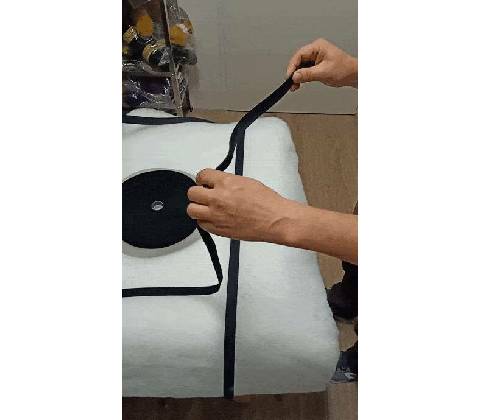 Zip elastický 25 mm barva černá, metráž