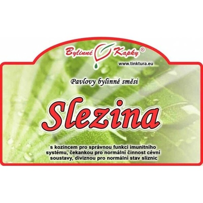 Bylinné kapky Slezina bylinné kvapky tinktúra 50 ml