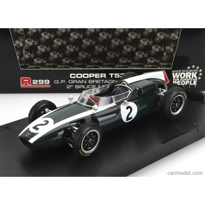 Brumm Cooper F1 T53 N 2 British Gp 1960 B.mclaren 1:43 Zelená Bílá