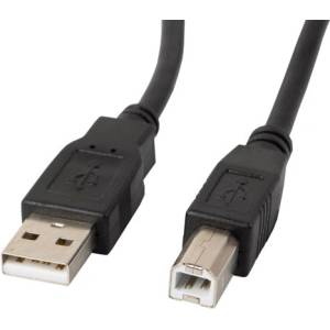 Lanberg USB кабел LANBERG, USB-A (M) - USB-B (M) 2.0, 3m, черен - CA-USBA-11CC-0030-BK (CA-USBA-11CC-0030-BK)