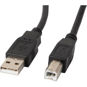 Lanberg USB кабел LANBERG, USB-A (M) - USB-B (M) 2.0, 3m, черен - CA-USBA-11CC-0030-BK (CA-USBA-11CC-0030-BK)