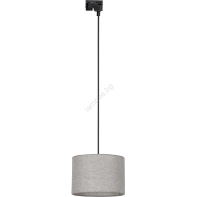 TK Lighting Пендел за релсова система TRACER 1xE27/15W/230V Ø 30 см черен/сив (TK10674)