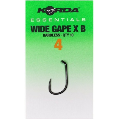Korda Wide Gape Barbless veľ.4 10 ks