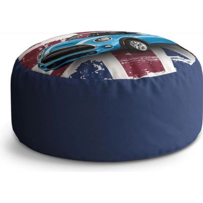 Sablio Taburet Circle Mini sedan Britská vlajka: 40x50 cm
