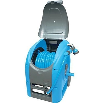 Stend Pro Navíjač hadice (bubon na hadicu s 30m 1/2" záhradnou hadicou) na kolieskach AQUACRAFT® 990081, Deluxe Compact