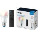WiZ SET 1x LED žárovka E27 A60 8W 60W 806lm 2200-6500K RGB IP20, stmívatelná + ovladač