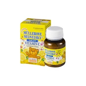 Dr. Müller medvedíky vitamín C s príchuťou citrónu 45 tabliet