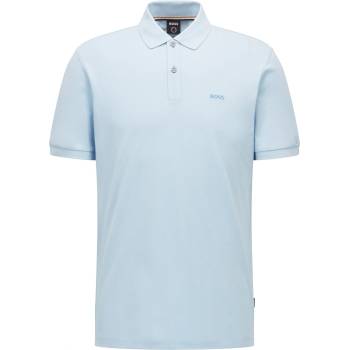 Boss Блуза с яка Boss Men's HBB Pallas Polo Iconic Logo Embroidered Shirt - Pastel Blue 450