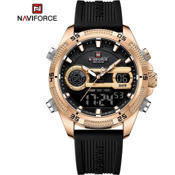 Naviforce Часовници naviforce he-38633 - Черен / Кафяв kp38633 (he-38633)