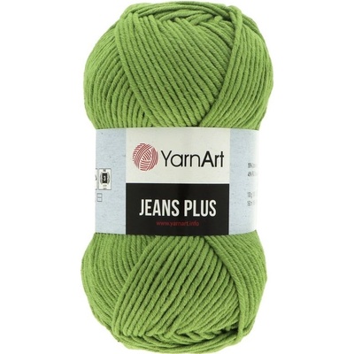 YarnArt Jeans Plus 69 pistáciově zelená