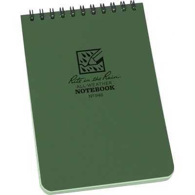 RITE IN THE RAIN Voděodolný zápisník Pocket Notebook A6 Olive – Zboží Dáma