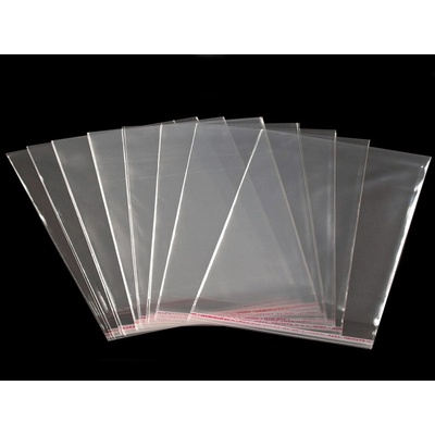 Prima-obchod PP sáček s lepicí klopou 22x25 cm transparent 100 ks
