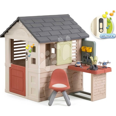 Smoby Domček s pracovnou dielňou a stoličkou Nature Playhouse Workshop Life rozšíriteľný SM810310-N