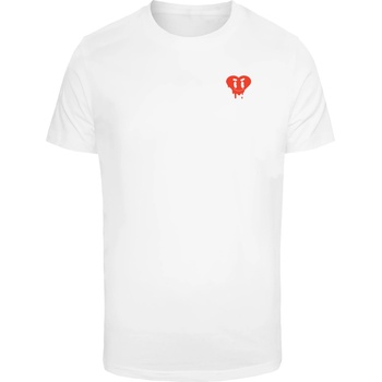 Mister Tee Тениска Heart Drip Tee white XXLUB-MT3179-00220 - Тъмносив, размер 3XL