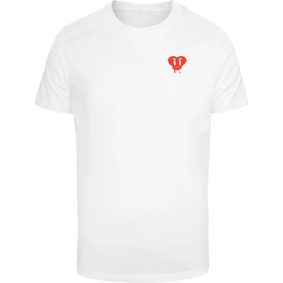 Mister Tee Тениска Heart Drip Tee white XXLUB-MT3179-00220 - Тъмносив, размер 3XL