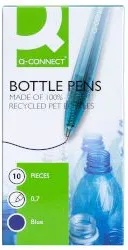 Q-CONNECT Химикалка Recycled 10 броя синя