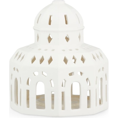Kähler Design Бял керамичен коледен свещник Lighthouse, ø 12 cm Urbania Lighthouse Glassalen - Kähler Design (691074)