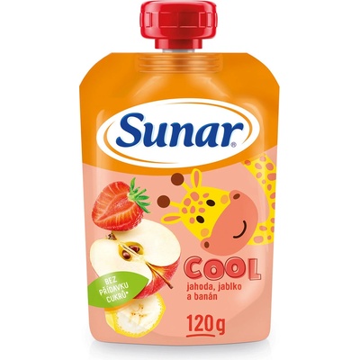 Sunárek Cool ovoce jahoda banán jablko 120 g