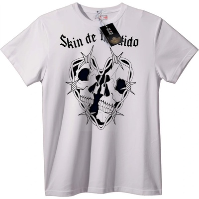 NOONEBRAND Тениска Лобърка с Бодлива Тел - 2XL, White