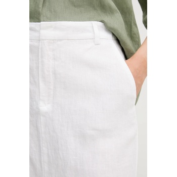 OUI Ленена пола oui в бяло среднодълга със стандартна кройка 92882 (92882)