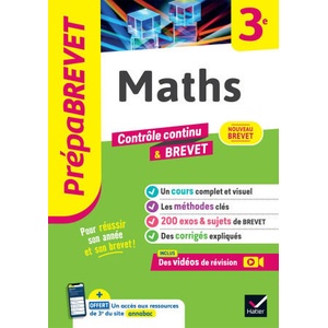 Prépabrevet Maths 3e - Nouveau Brevet 2025 | Caroline Bureau, Jean-Pierre Bureau, Emmanuelle Michaud (2024)