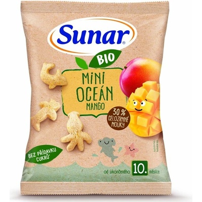 Sunar BIO detské chrumky mini oceán mango 18 g