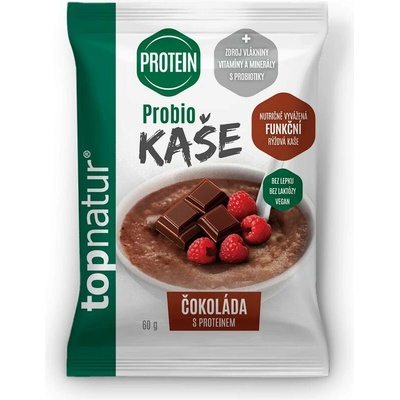 topnatur Probio KAŠA Čokoláda s proteínom instantná ryžová kaša 60 g