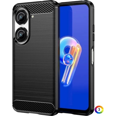 ASUS Zenfone 9 Удароустойчив Carbon Fiber Калъф и Протектор