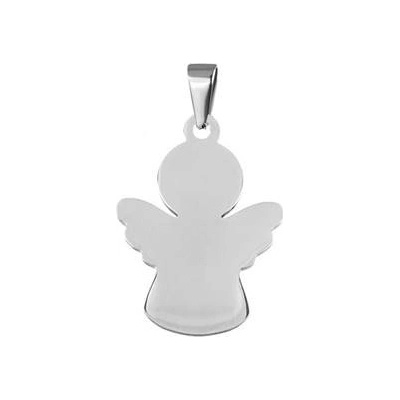 Šperky4U Ocelový přívěšek destička andělíček DR1236-L