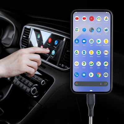 Forcell CB-02A Carbon USB na USB-C 2.0/2.4A, 1m, černý