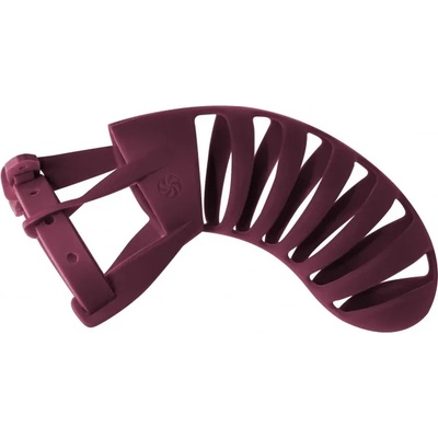 Пенис клетка с катинар и ключалки, силиконова - Chastity Belt Romello Red (1166-02LOLA)