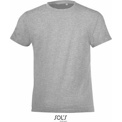 Sol's Regent Fit Kids grey melange