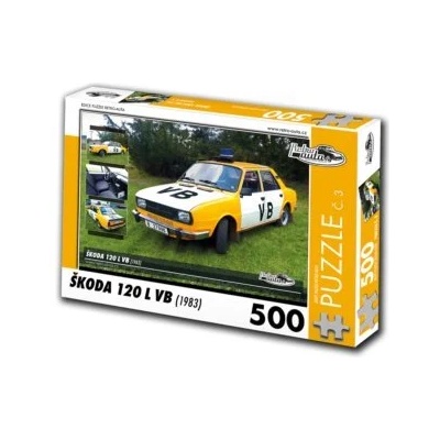 Retro cars - Puzzle Škoda 120 L VB (1983) - 500 piese