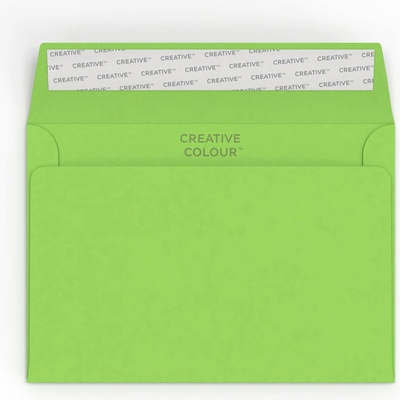Prémiové barevné obálky Creative Colours™ - 114 x 162 mm (C6) - Zelená