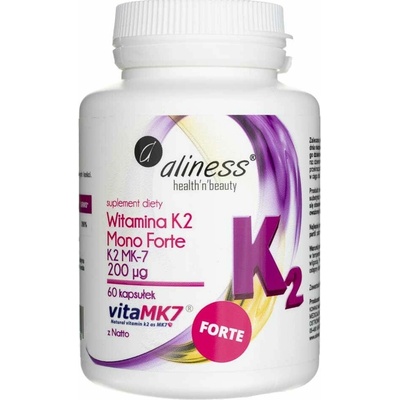 Aliness Vitamín K2 Mono Forte MK-7 200 mcg 60 kapsúl