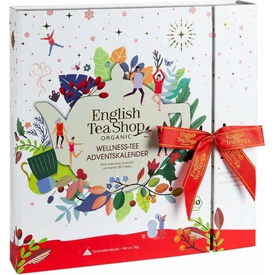 English Tea Shop ADVENTNÍ KALENDÁŘ kniha BÍLÁ 25 pyramidek 50g 58977