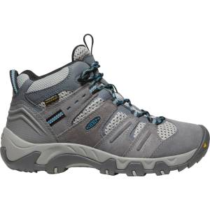Keen Дамски туристически обувки Keen Women's Headout Mid WP Walking boots - Steel Grey / Blue Heaven - размер 41 (EU) (119-1033-0122)