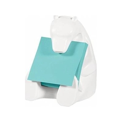 Post-it Feeder for Post-IT Mis sticky notes (Bear-330), white, 1 Super Sticky Z-Notes