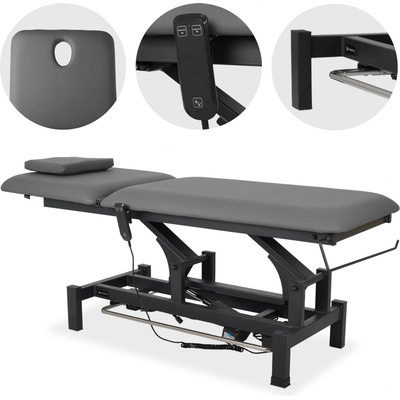 Habys Masážní stůl Fortis 2 ERGO s nožním ovládáním, šedý K722