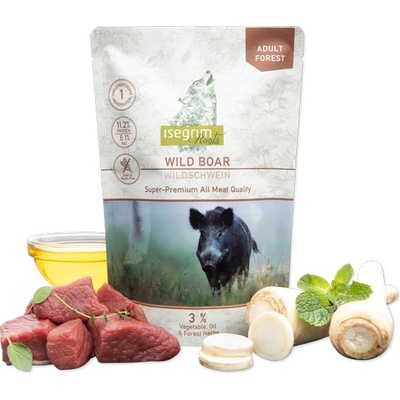 Isegrim Adult Forest Diviak s paštrnákom a ľanovým olejom 410 g